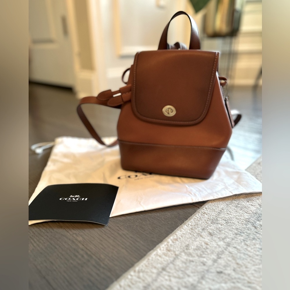 COACH Originals Turnlock Backpack Saddle
